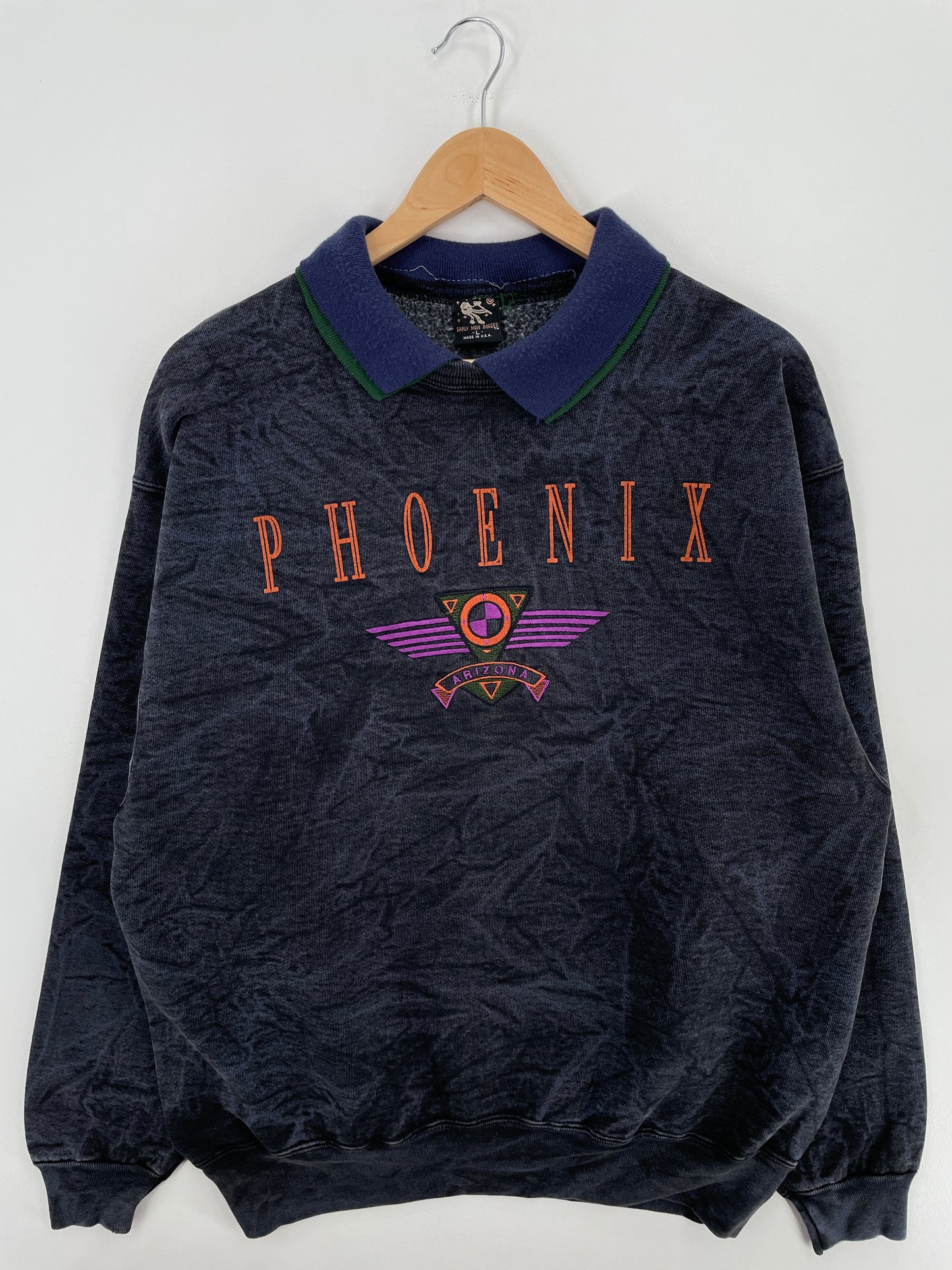 90's ARIZONA PHOENIX Made in USA Size L Vintage College Sweat-Shirts / A4497