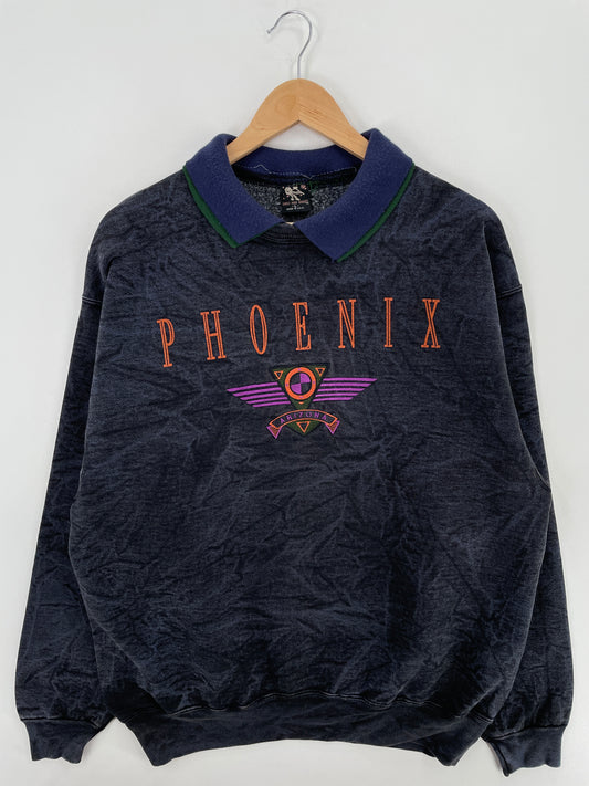 90's ARIZONA PHOENIX Made in USA Size L Vintage College Sweat-Shirts / A4497