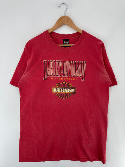 1998 HARLEY DAVIDSON Made in USA Size L Vintage T-shirt / E6535T