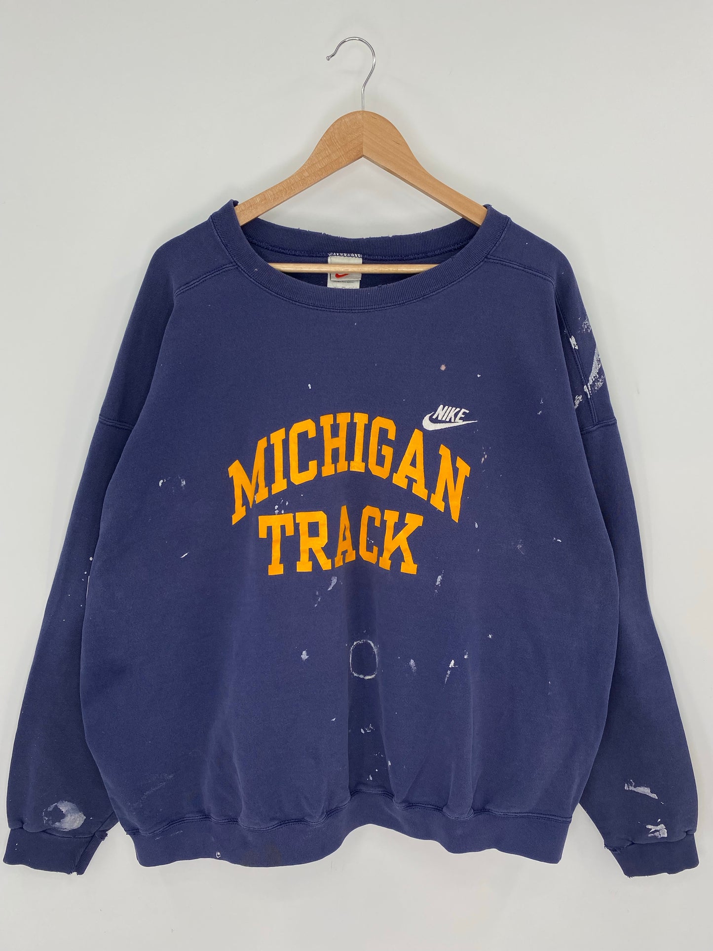 90’s NIKE MICHIGAN TRACK Size XXL Vintage College Sweat shirt / K8350