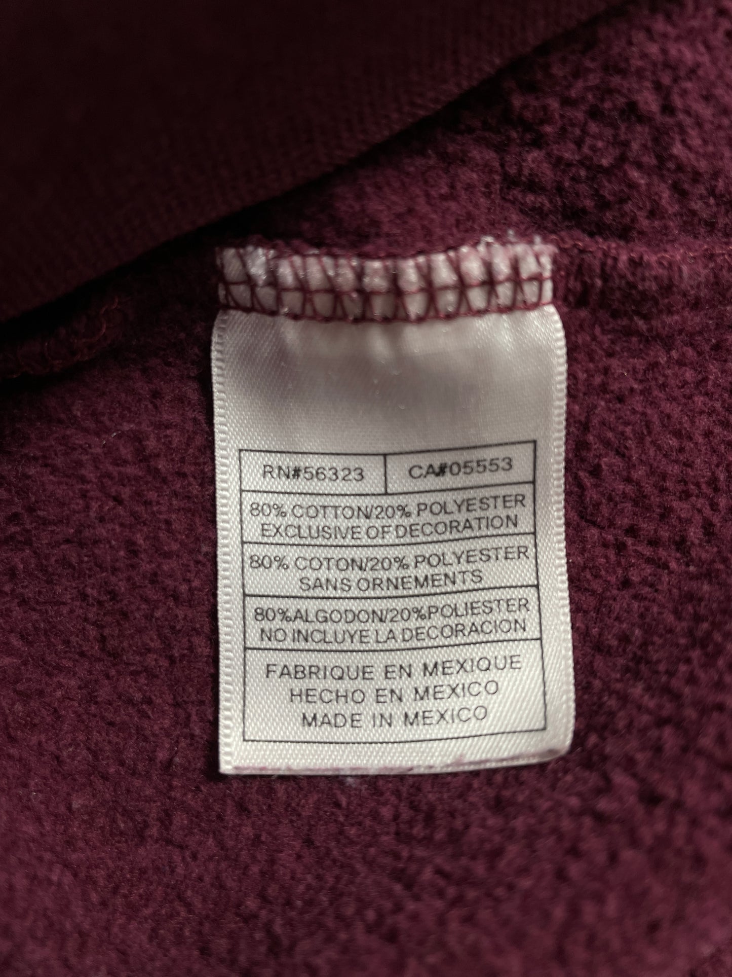 00' NIKE x TEXAS A&M Size M Vintage College Hoodie Sweat-shirt / E5786S