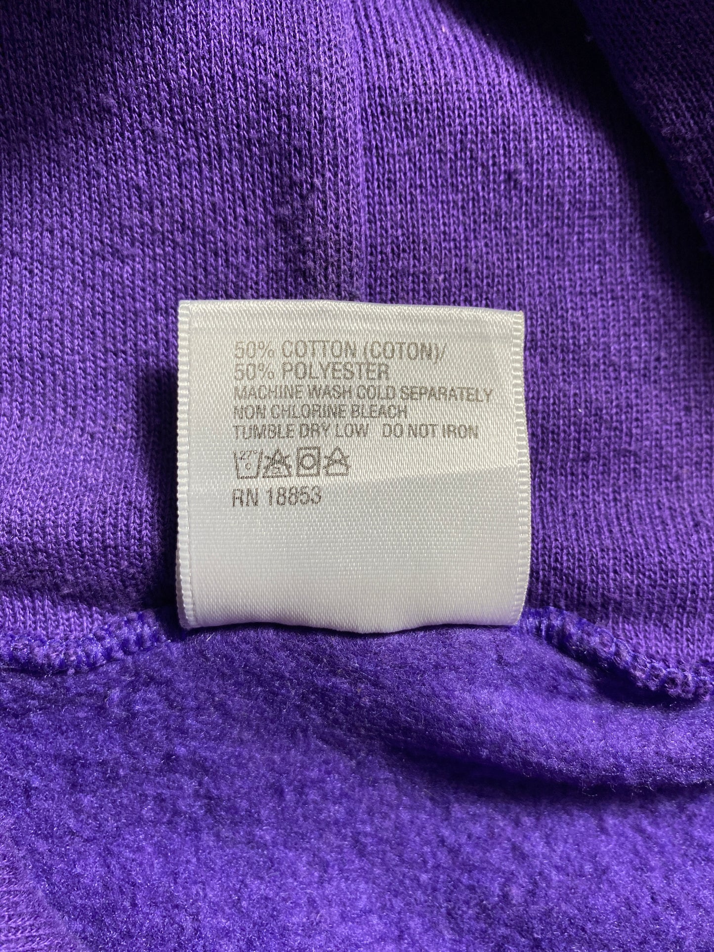 90's KANSAS STATE WILDCATS Made in USA Size L Vintage College Hoodie Sweat-Shirt / E6162S