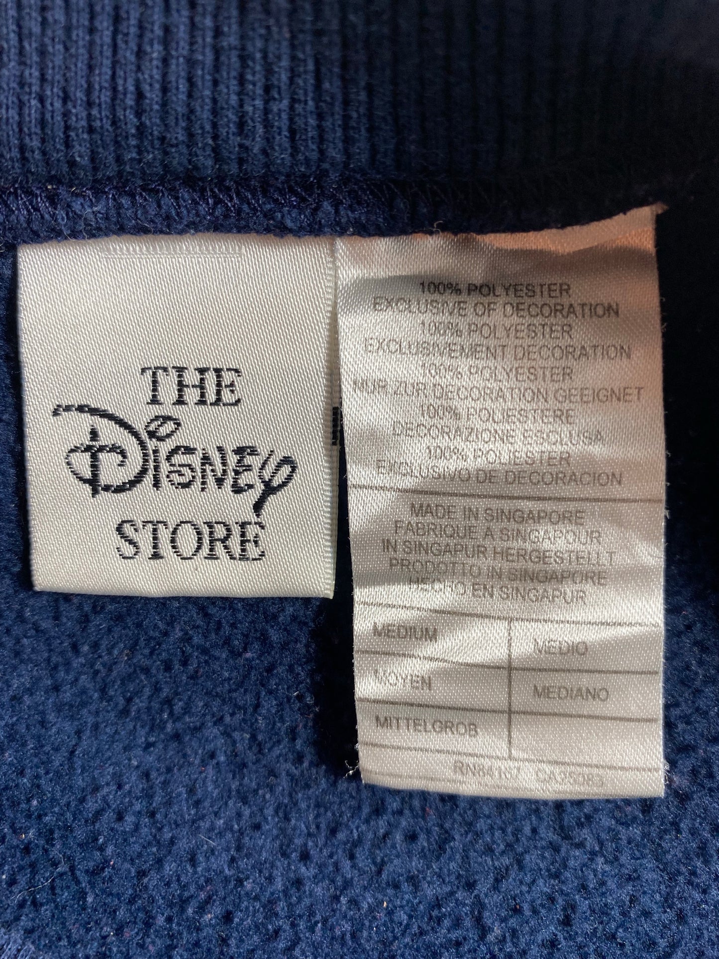 00’ DISNEY MICKEY AND FRIENDS Size M Vintage Fleece Sweat-shirt / K4520