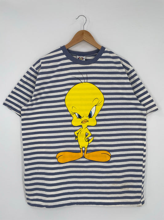 Vintage LOONEY TUNES TWEETY Made in USA Size XL T - Shirts / K5045