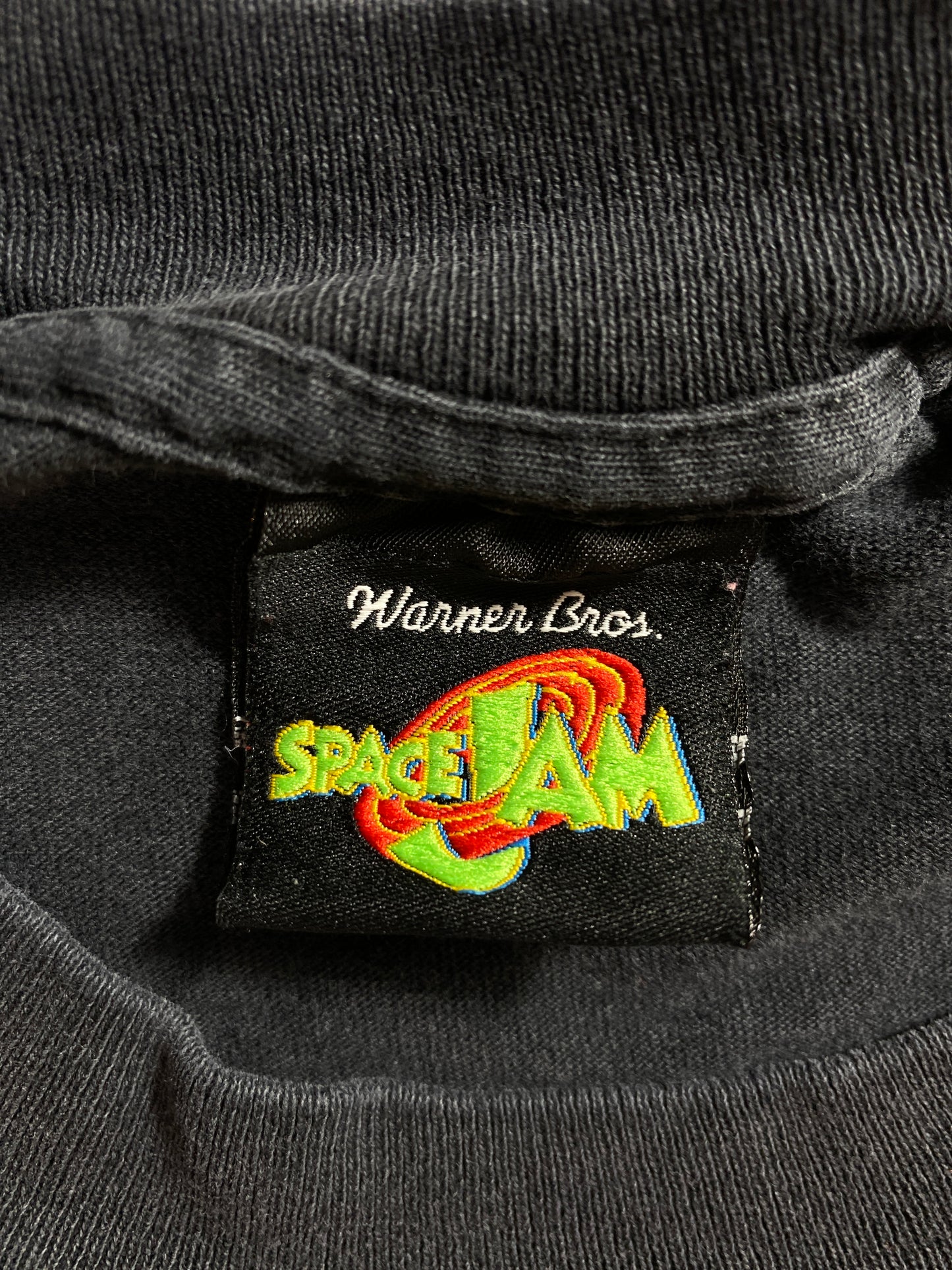 1996 LOONEY TUNES SPACE JAM Approx. Size XL Vintage Long Sleeve T-Shirt / K2230