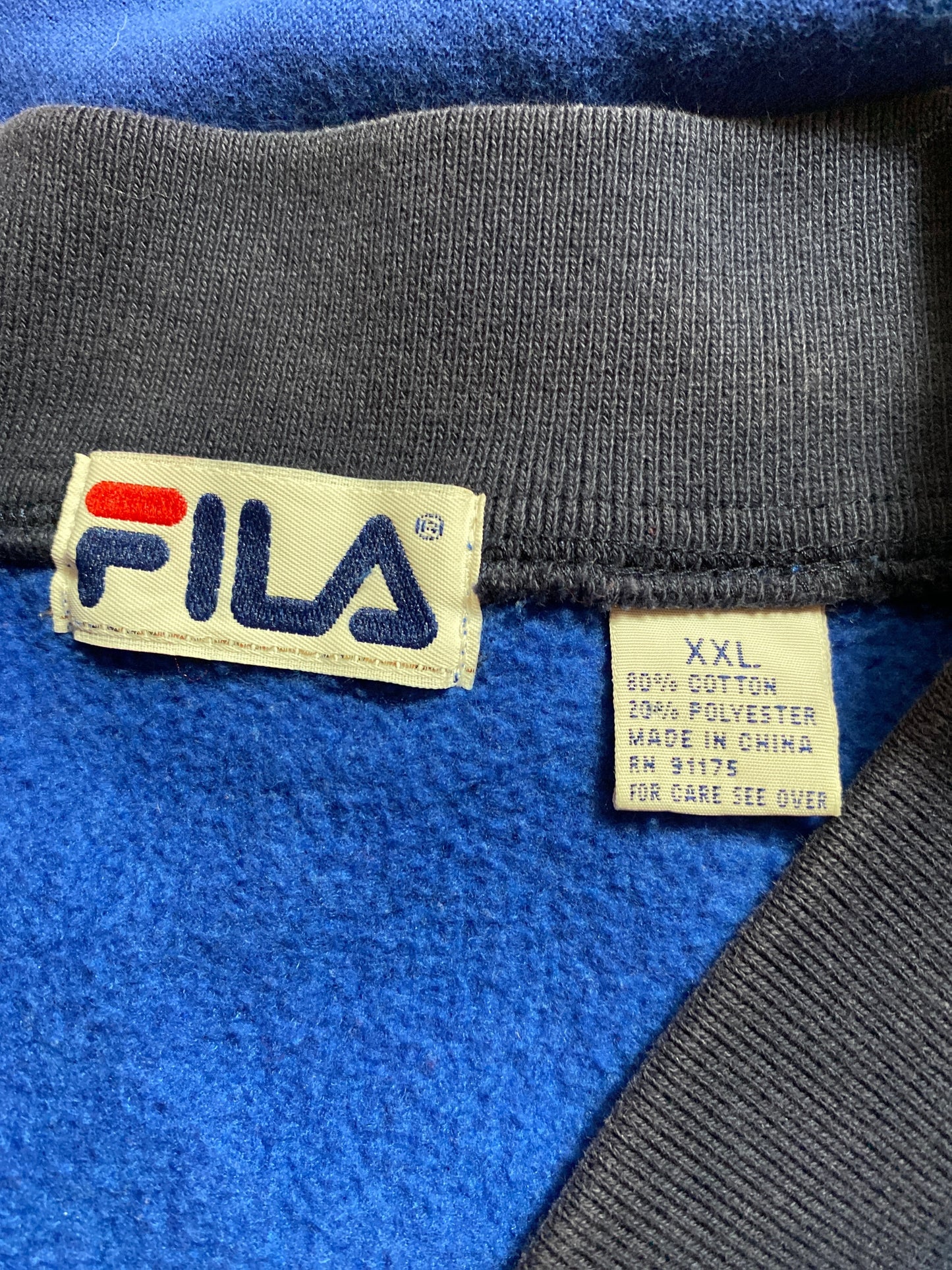 90’s FILA PRO Size XL Zip-up Sweat-shirt / G4915S