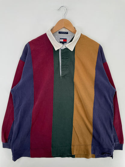 90's TOMMY HILFIGER Size XL Vintage Rugby Shirt / G3369R