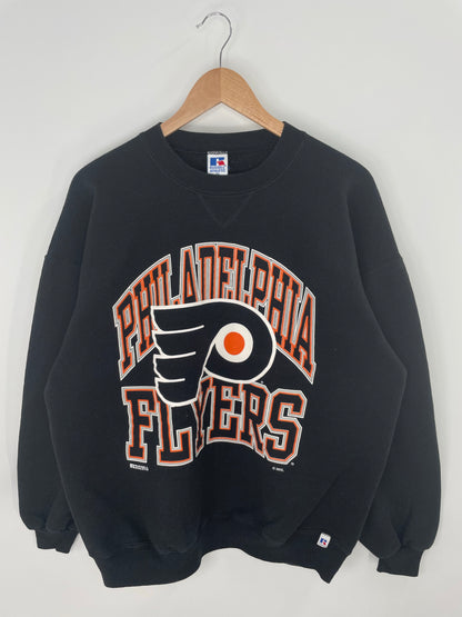 90's PHILADELPHIA FLYERS Made in USA Size XL Vintage NHL Sweat-Shirts/ K8667