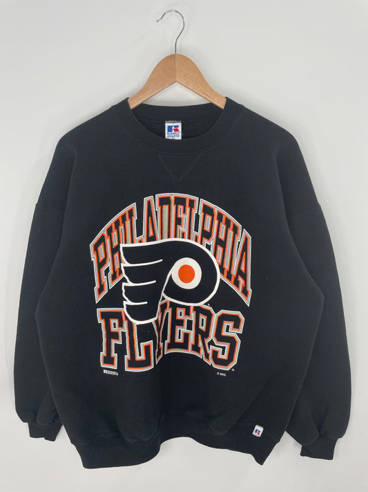 90's PHILADELPHIA FLYERS Made in USA Size XL Vintage NHL Sweat-Shirts/ K8667