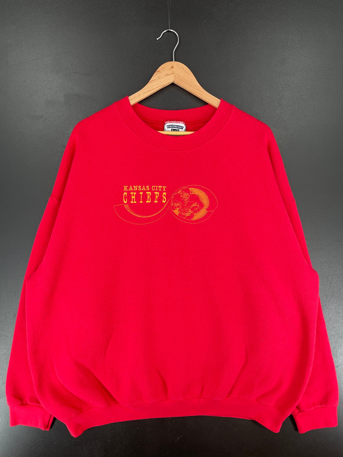 90's KANSAS CITY CHIEFS Made in USA Size XXL Vintage NFL Sweat-Shirt / E6418S