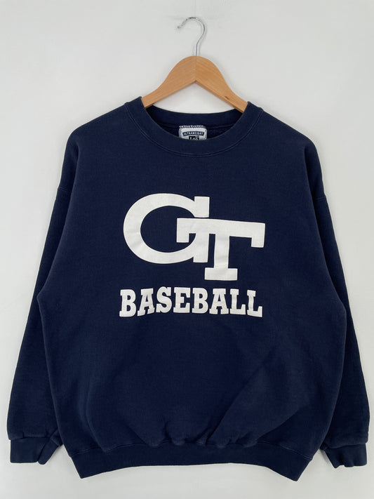 90’s GEORGIA TECH Size L Vintage College Sweat-Shirt / E3652S
