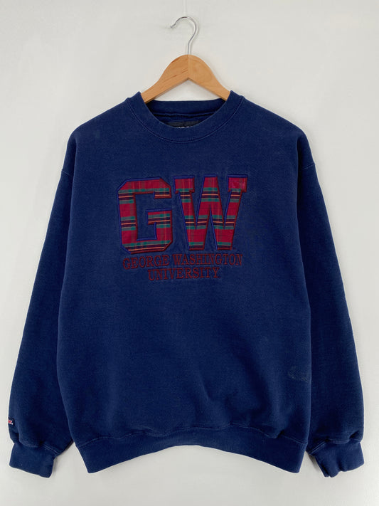 90’s GEORGE WASHINGTON UNIVERSITY Size L College Sweat-shirt / E2464S