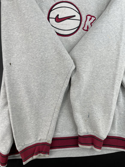 .90s' NIKE Size XL Vintage Hoodie Sweat-shirt / E4426S