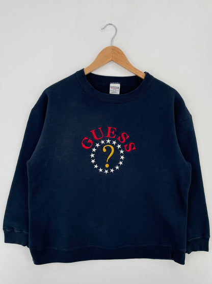 90's GUESS Made in USA Size Approx.M Vintage Sweat-Shirt / A7116