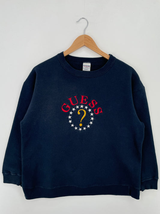 90's GUESS Made in USA Size Approx.M Vintage Sweat-Shirt / A7116