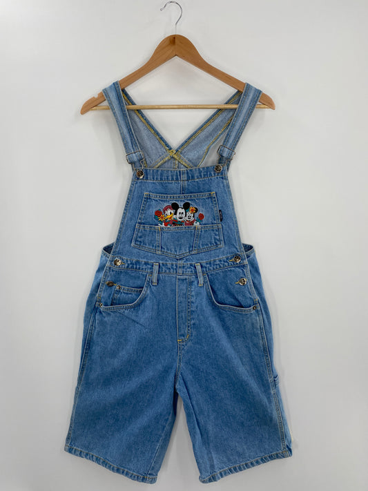 90's DISNEY MICKEY MINNIE Size S Vintage Denim Overall Shorts/ A3915