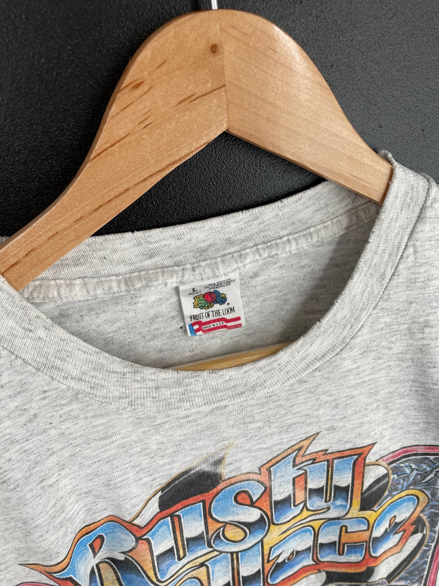 90's RUSTY WALLACE Size L Vintage Racing T-Shirt / E2353
