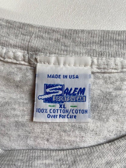 1993 SALEM x KANSAS CITY CHIEFS Made in USA Size XL Vintage NFL T-Shirts / A3014