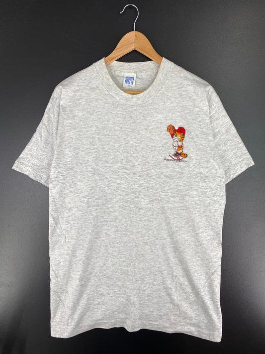 90’s GARFIELD Made in USA Size XL Vintage T-shirt / A4393