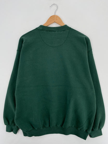 90's NEW YORK JETS Approx. Size L Vintage NFL Sweat - Shirt/ A5892