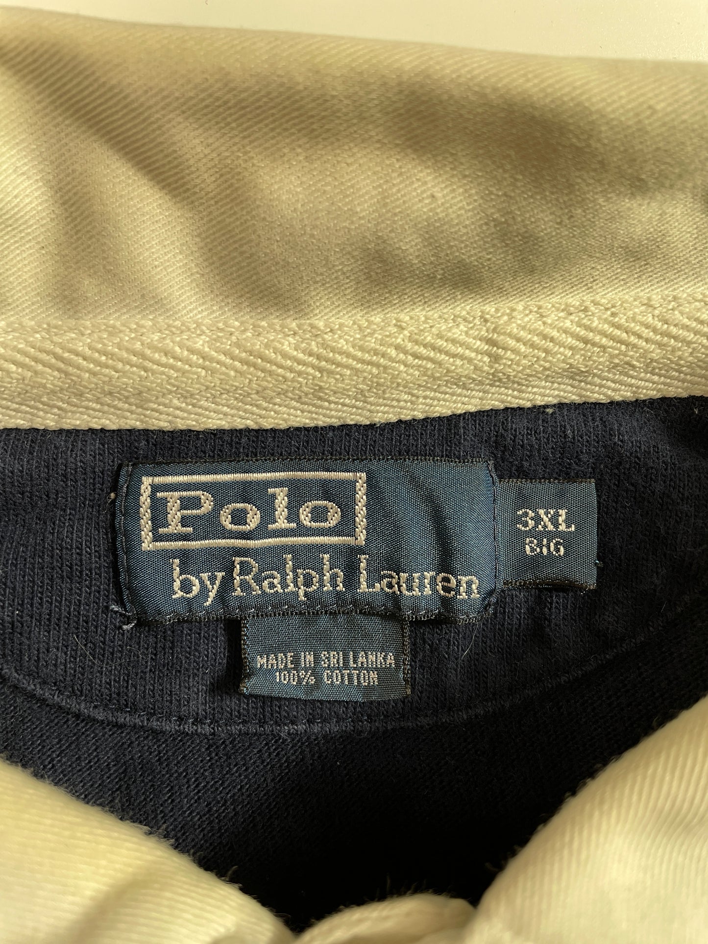 90's POLO RALPH LAUREN Size XXXL Vintage Rugby Shirt / E2674R