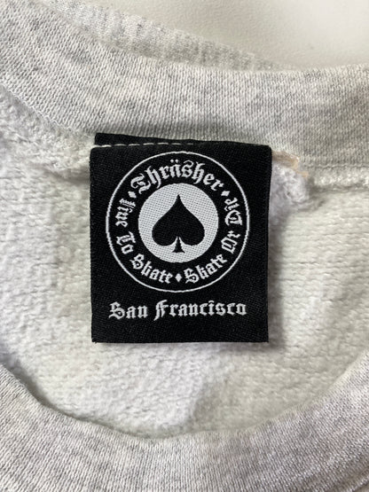 Vintage THRASHER MAGAZINE Size Approx.L Vintage Sweat-shirt / A6388