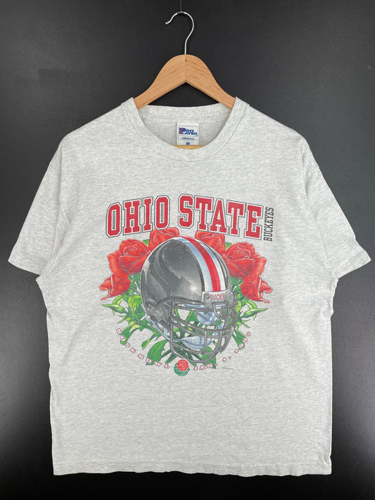 90's OHAIO STATE BUCKEYES Made in USA Size L Vintage NFL T-Shirt / A2161