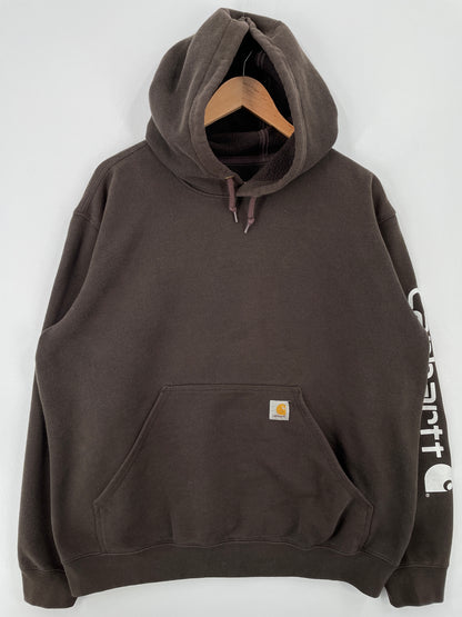 Vintage CARHARTT Size L Hoodie Sweat-Shirt / A8703