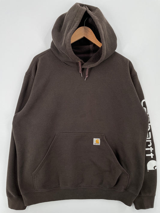 Vintage CARHARTT Size L Hoodie Sweat-Shirt / A8703