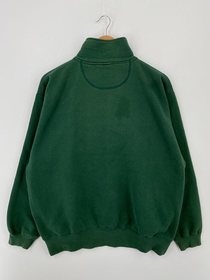 90's BOSTON CELTICS Size L Vintage NBA Half Zip Sweat-Shirt / A8742