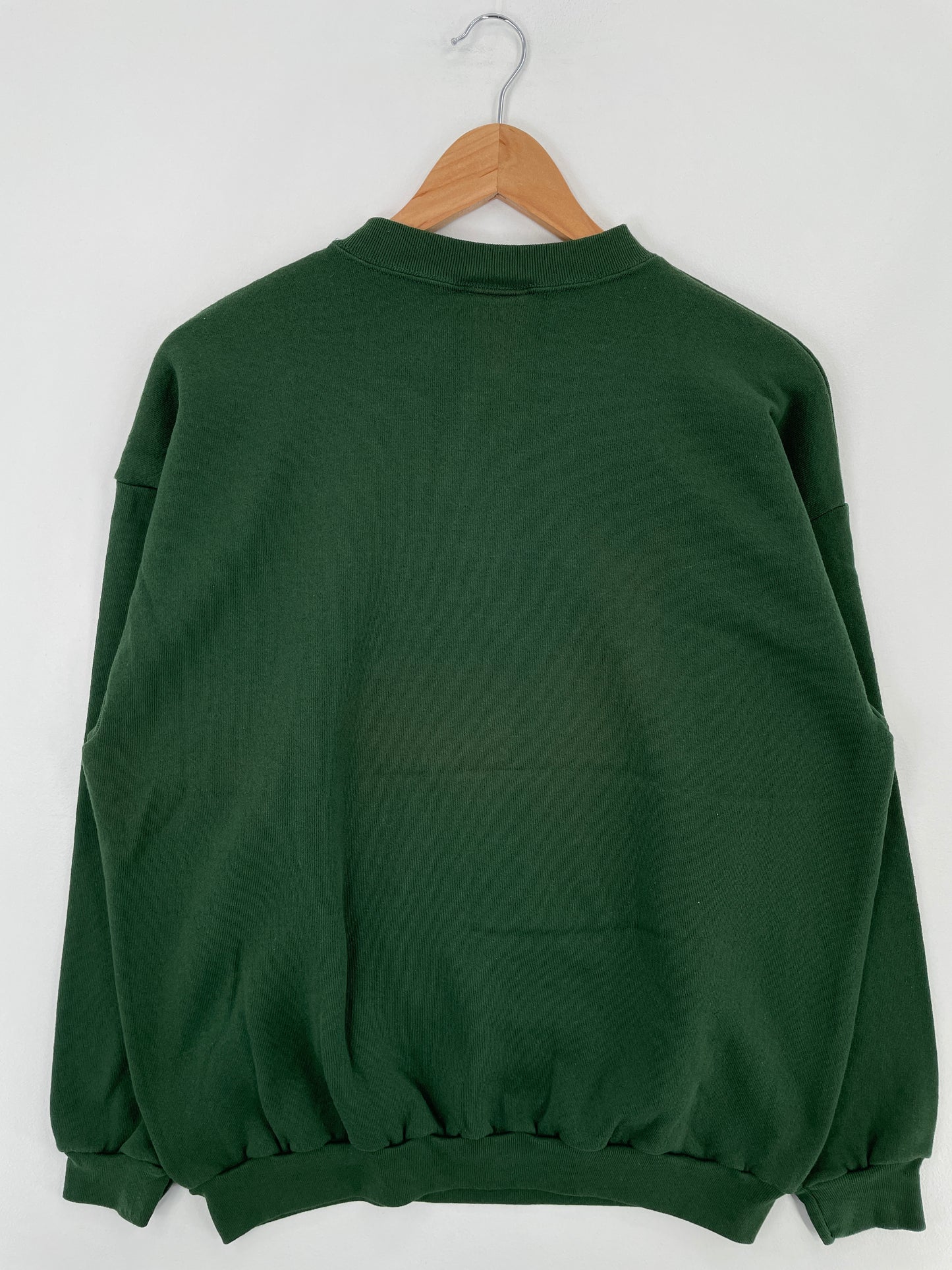 90’s WHITE TALE Made in USA Size L Vintage Animal Sweat-Shirt / E1374S