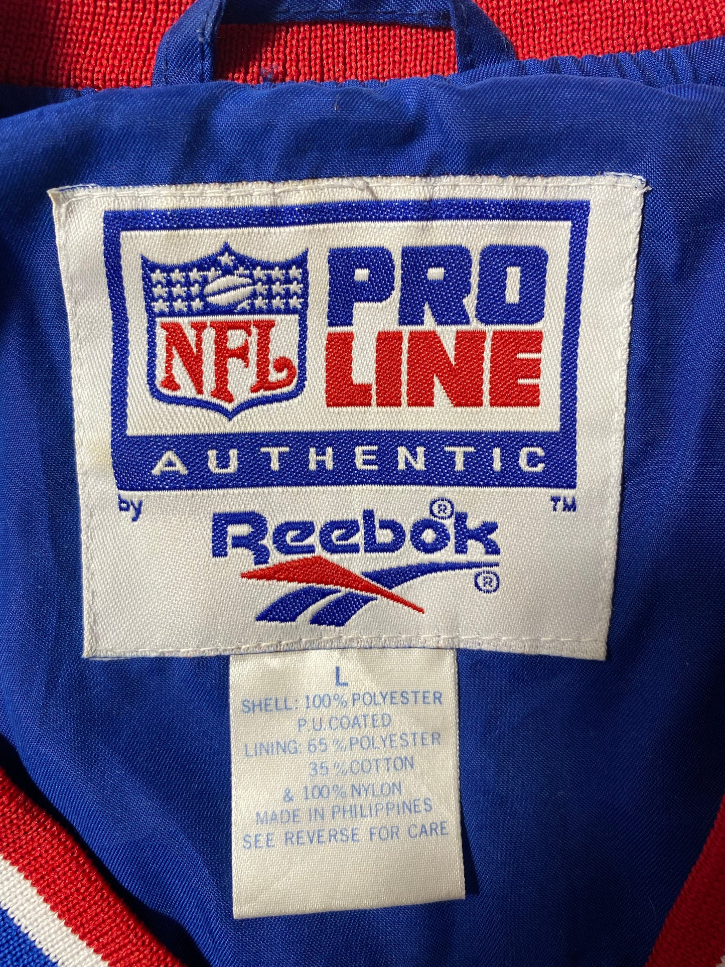 Vintage REEBOK BILLS Size L NFL Nylon Jacket  / K4725