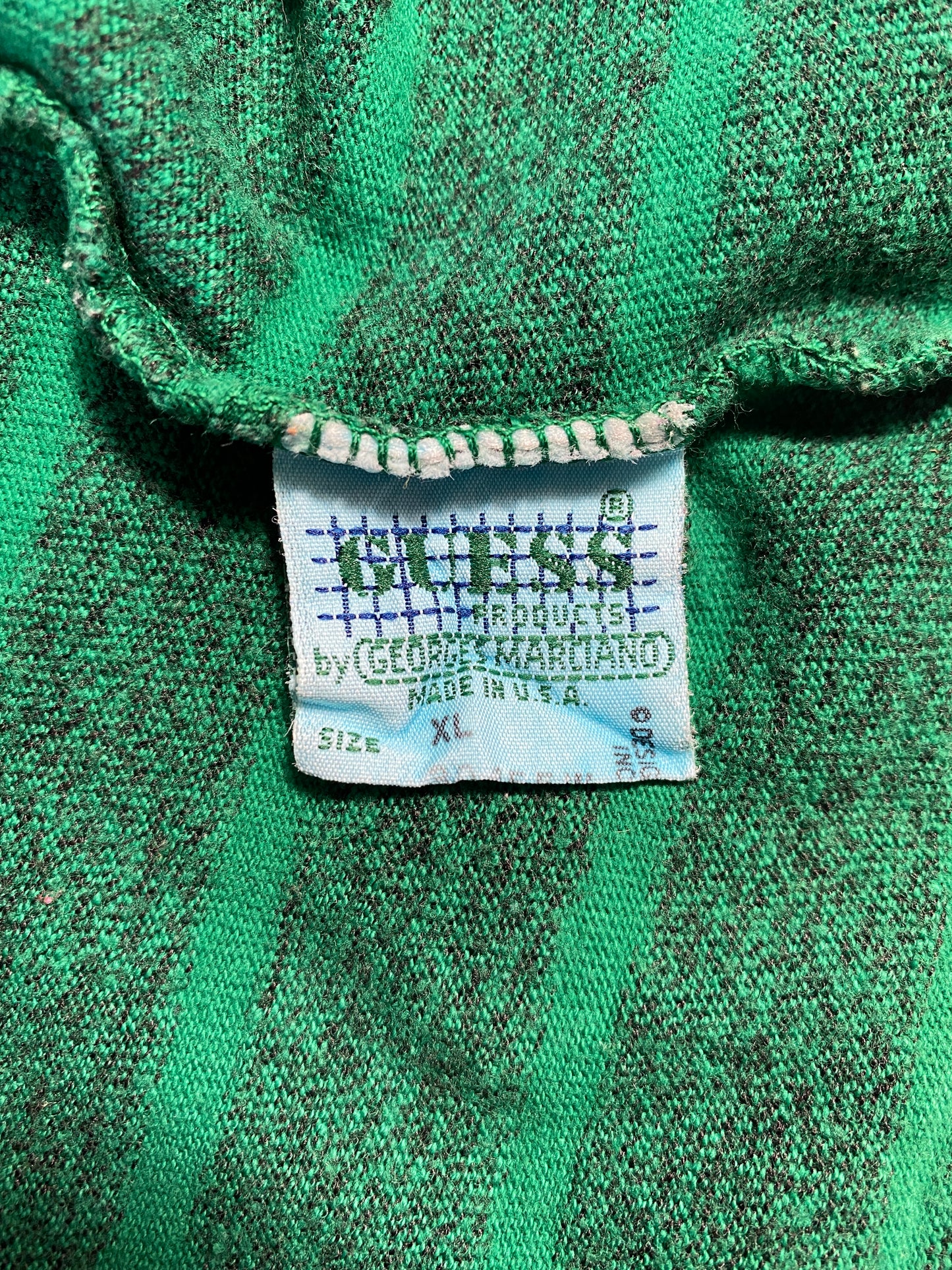 .90's GUESS Made in USA Size XL Vintage Long Sleeve T-Shirt / A8226