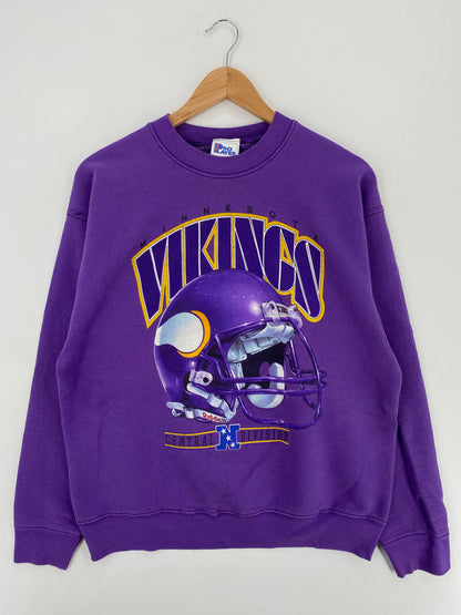 90's MINNESOTA VIKINGS Made in USA Size L Vintage NFL Sweat-shirt / A4848