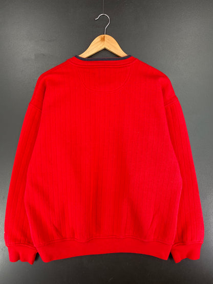 90’s STARTER x UNIVERSITY OF WISCONSIN Size L Vintage College Sweat-Shirt / E3414S