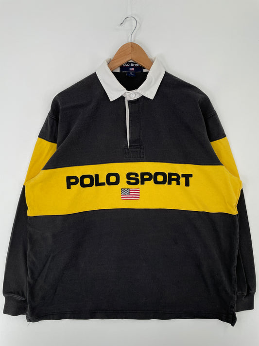 90's POLO SPORT RALPH LAUREN Size L Vintage Rugby shirt / A9640