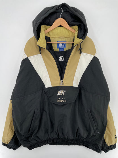 90’s STARTER x PURDUE BOILERMAKERS Size XXL Vintage Padded Nylon Jacket / E768