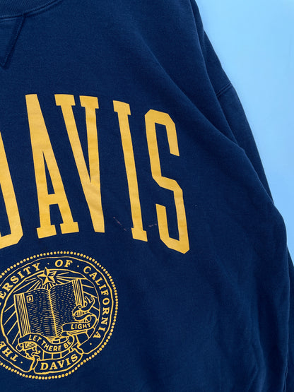 90's UC DAVIS Size L Vintage College Sweat-Shirt / E1839S