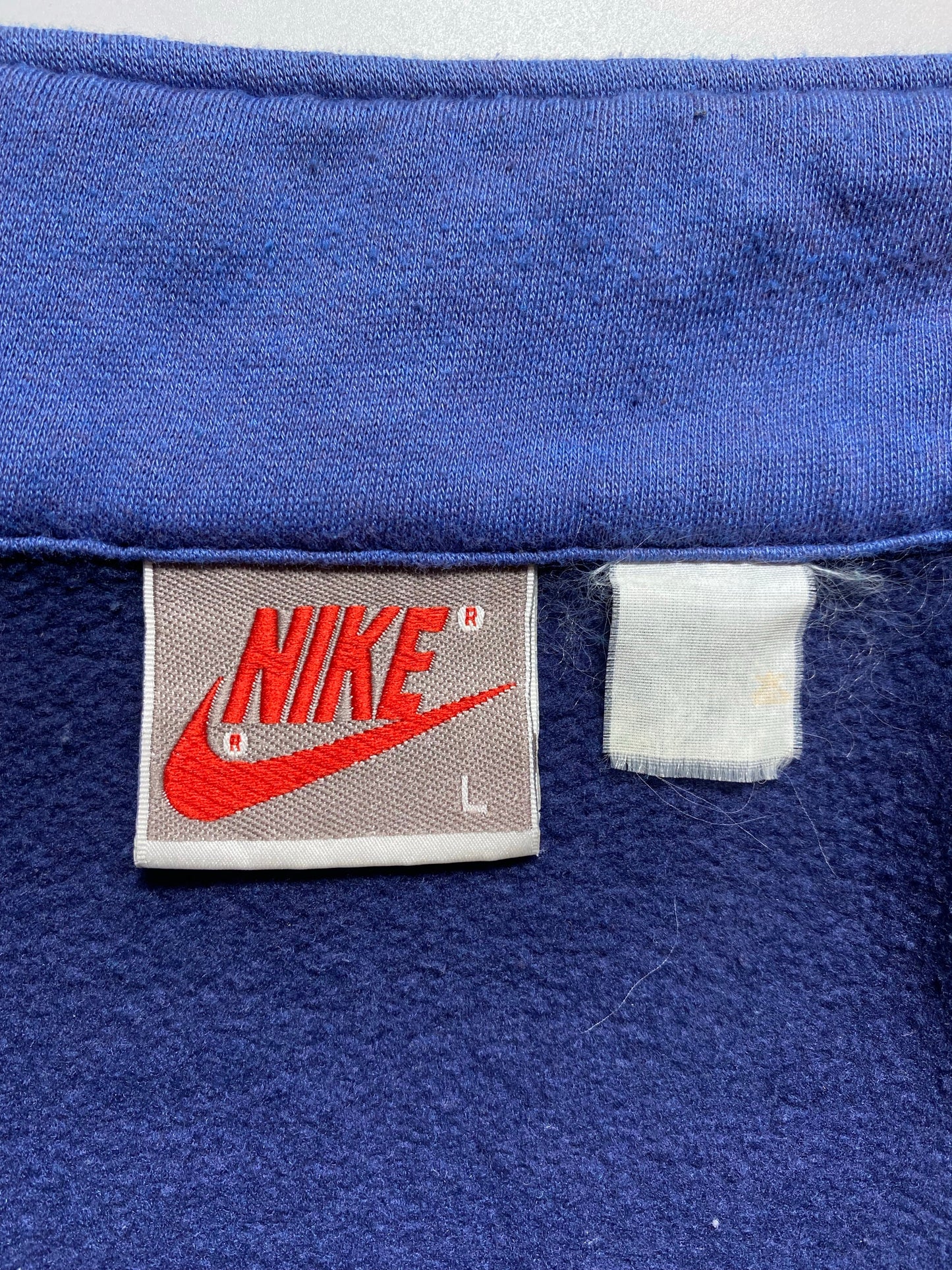 90's NIKE Silver Tag Size L Vintage Zip-up Sweat shirt / A9442