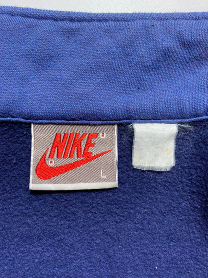 90's NIKE Silver Tag Size L Vintage Zip-up Sweat shirt / A9442