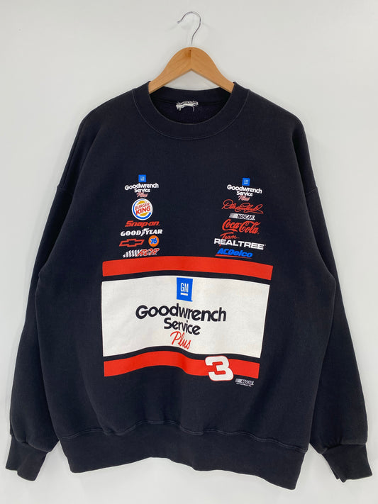 Vintage NASCAR GOOD WRENCH SERVICE PLUS Size No tag (Approx.XL) Racing Sweat- Shirts / K4912