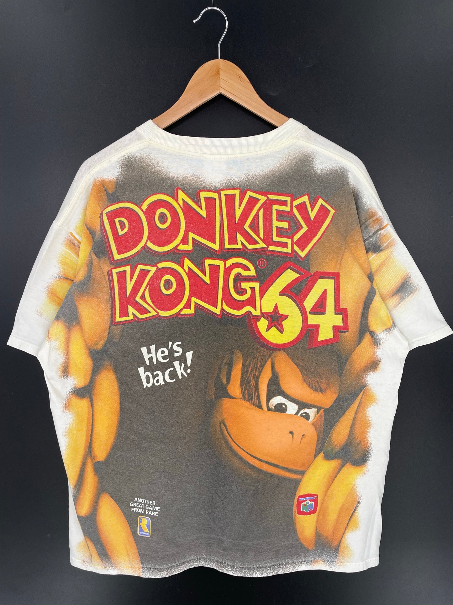 90’s DONKEY KONG Size No Tag (Approx. XL) T-Shirt / K9698