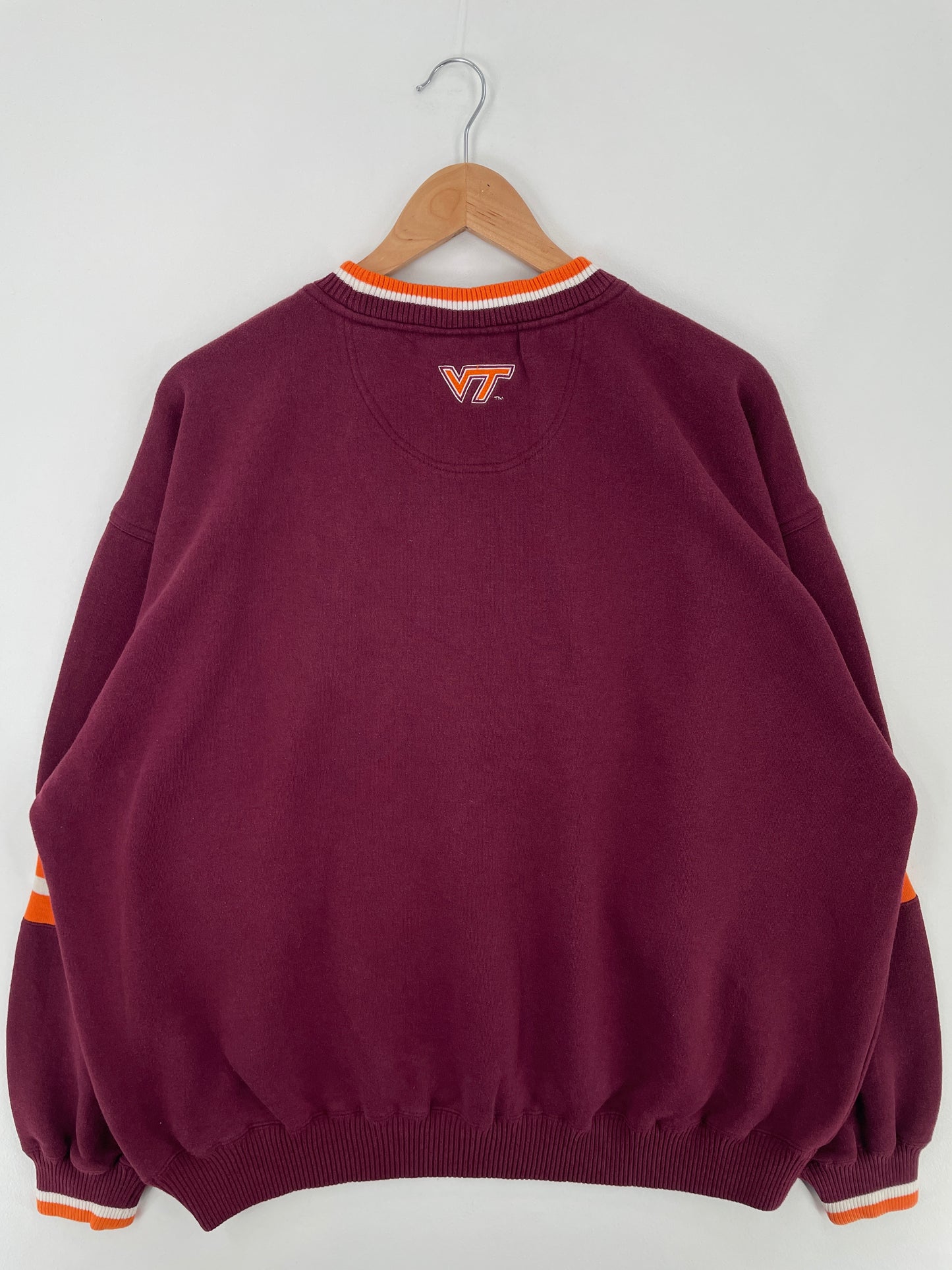 90's VIRGINIA TECH HOCKIES Size XL Vintage College Sweat-shirt / E19