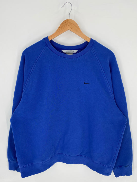 00' NIKE MINI SWOOSH Size L Vintage Sweat-shirt / K9551