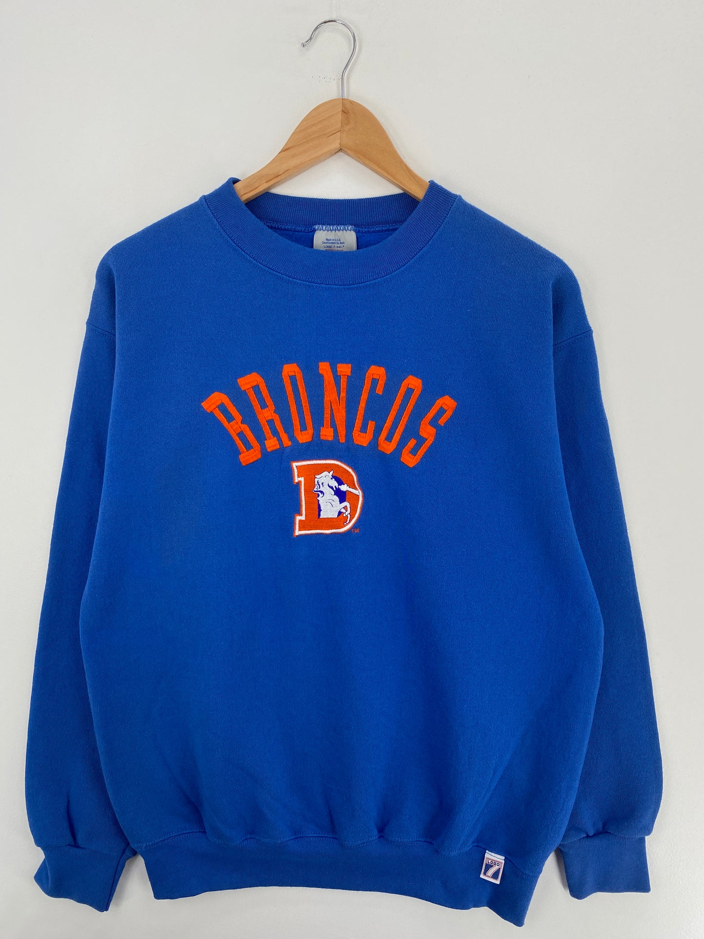 90’s DENVER BRONCOS Made in USA Size M Vintage NFL Sweat-Shirt / A4738