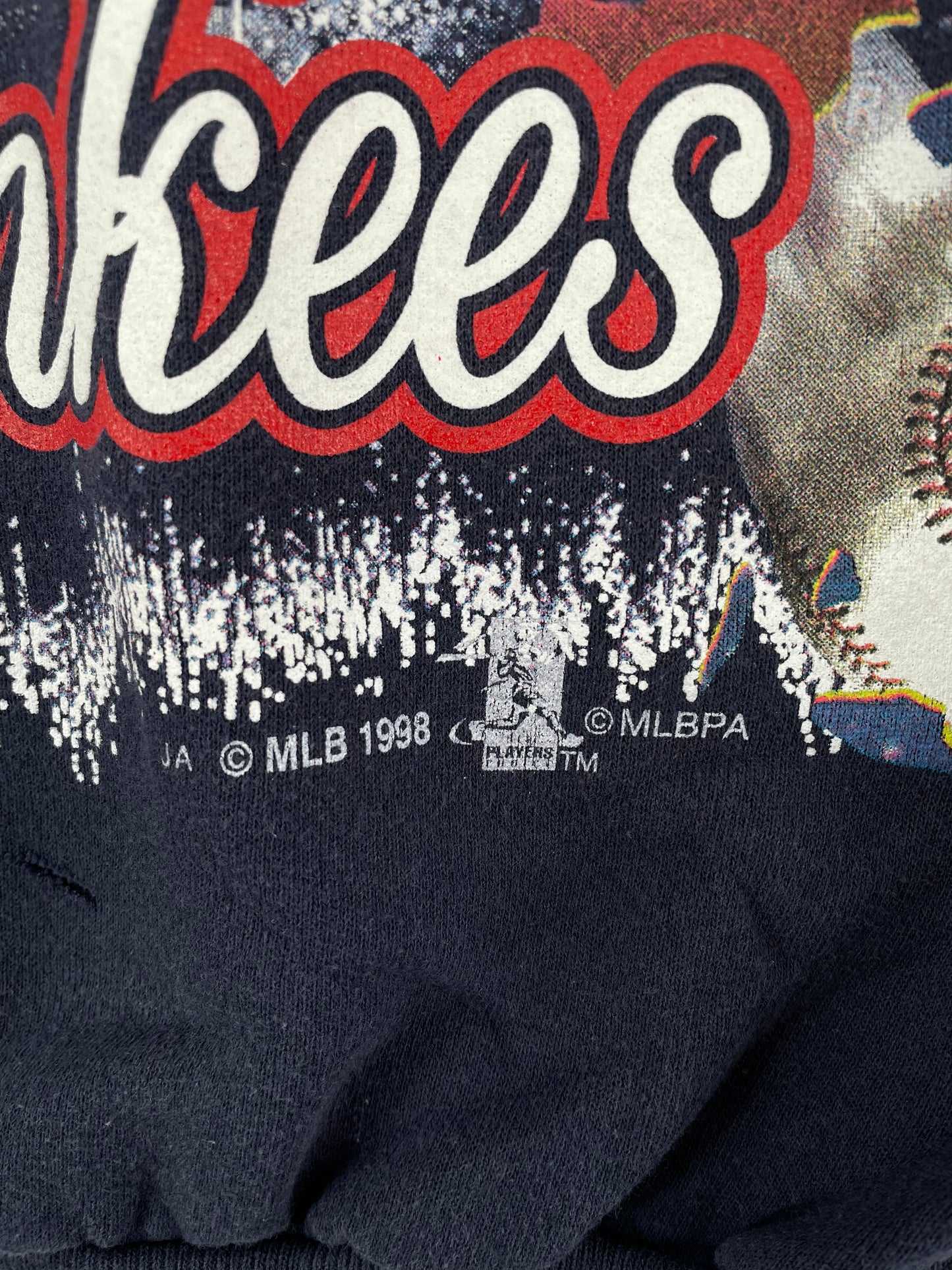 1998 NEW YORK YANKEES Made in USA Size XL Vintage MLB Sweat-shirt / A862