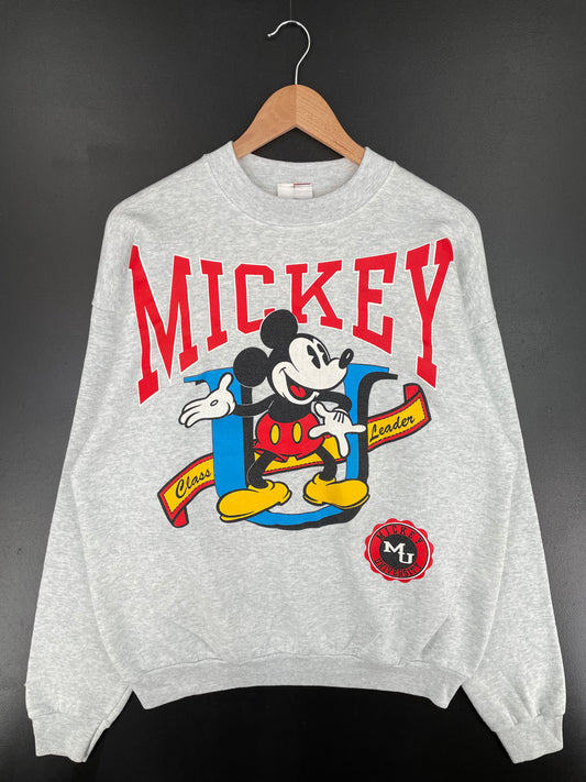 90's DISNEY MICKEY Size No Tag (Approx.L) Vintage Sweat-shirt / A300