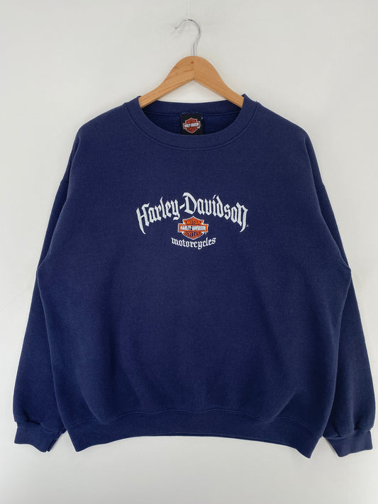Vintage HARLEY DAVIDSON Size Approx.XL Vintage Sweat-shirt / E5998S