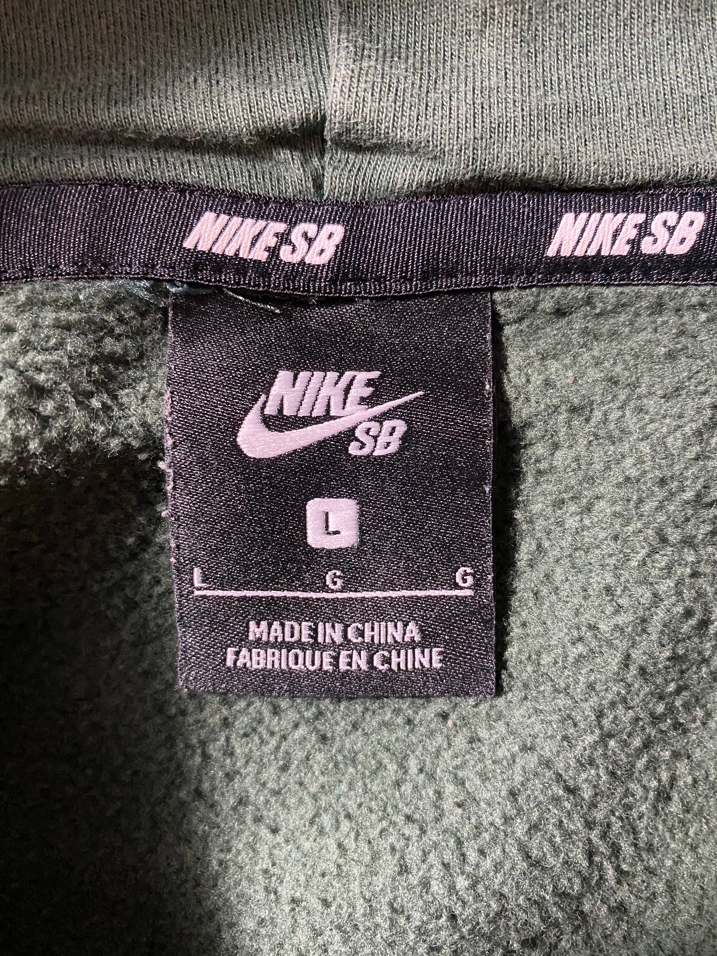 00' NIKE SB Size L Vintage Hoodie Sweat-shirt / K9891