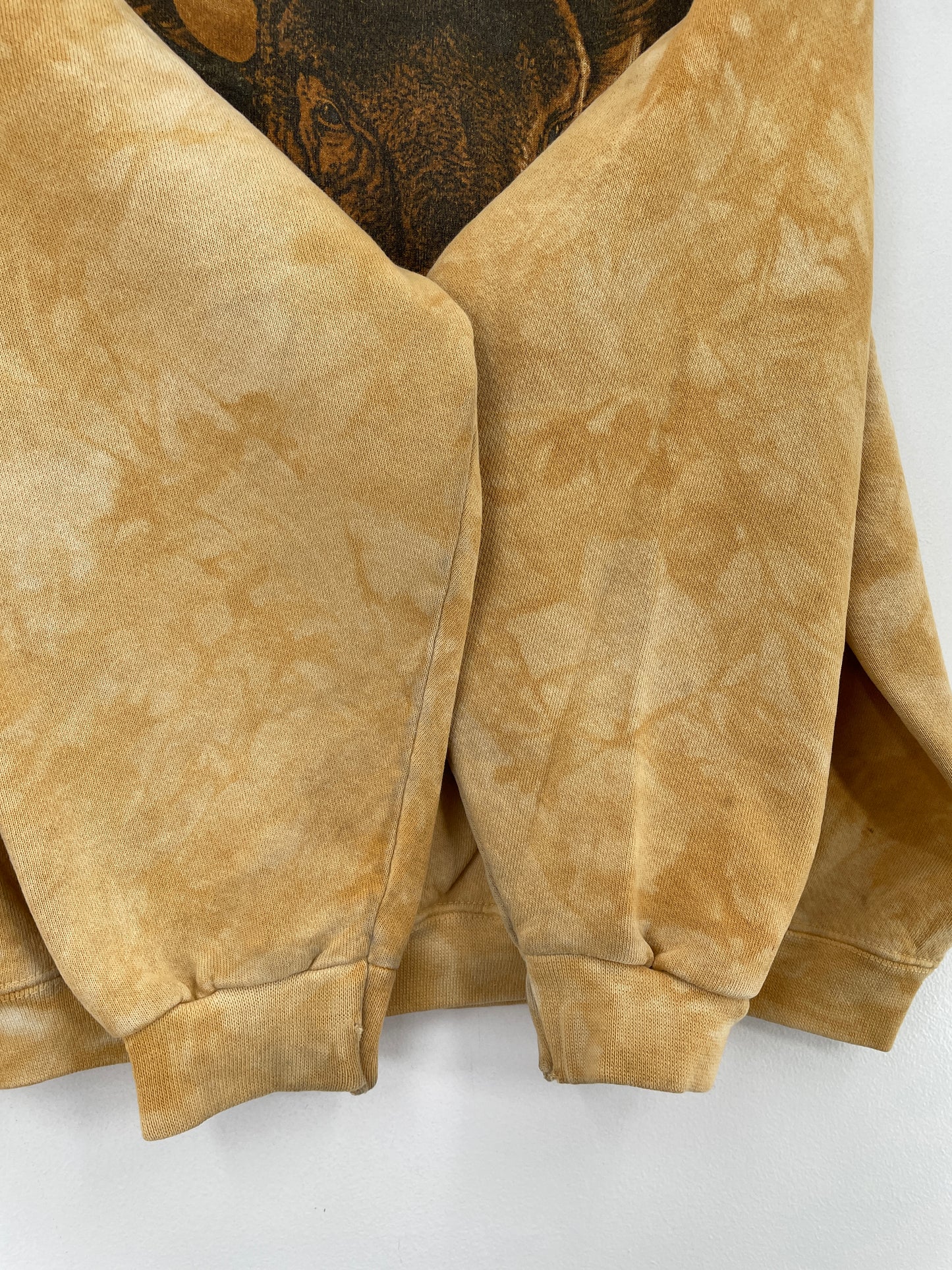 90's BUFFALO Made in USA Size L Vintage Animal Sweat-Shirt / E50